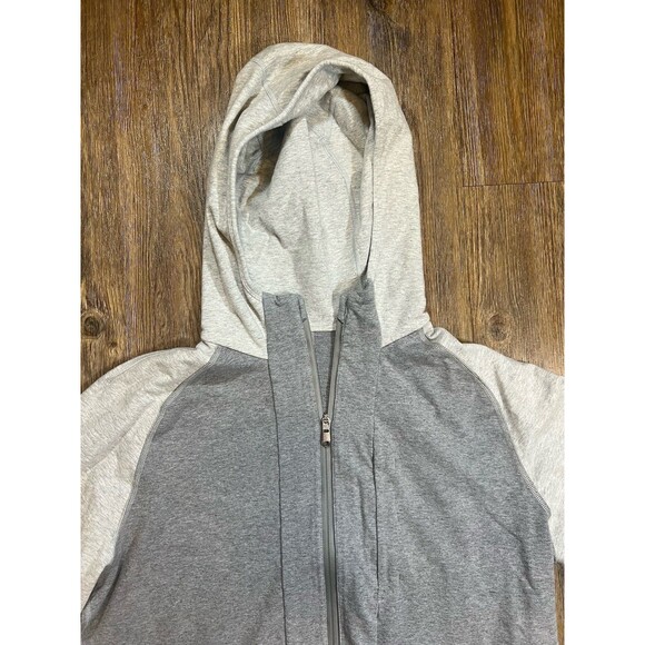 Lululemon Hoodie Mens XL Gray Full Zip Pullover Sweater Long Sleeve Outdoors - Picture 2 of 12